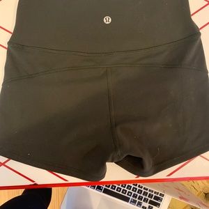 Lululemon Dark Green In Movement Shorts